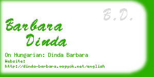 barbara dinda business card